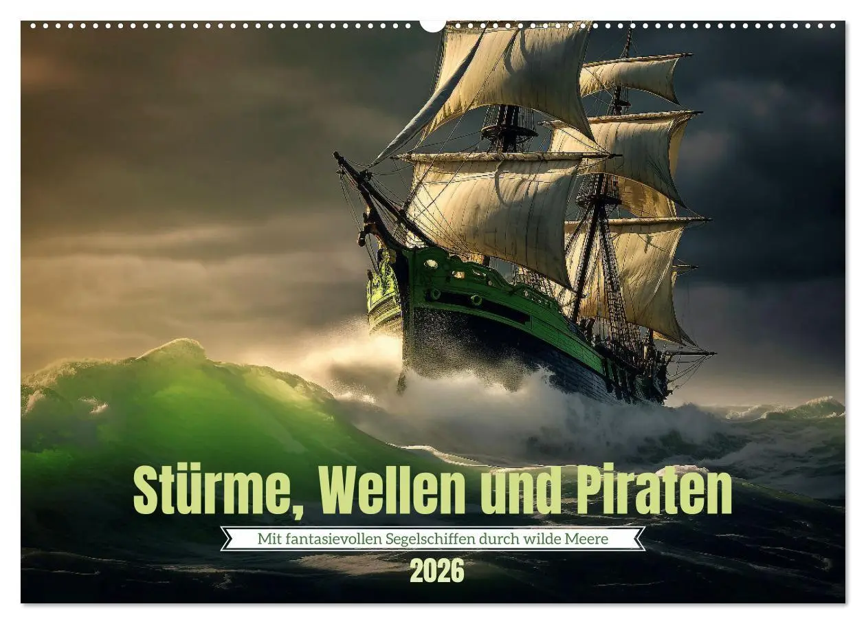 Cover: 9783457521571 | Stürme, Wellen und Piraten (Wandkalender 2026 DIN A2 quer),...