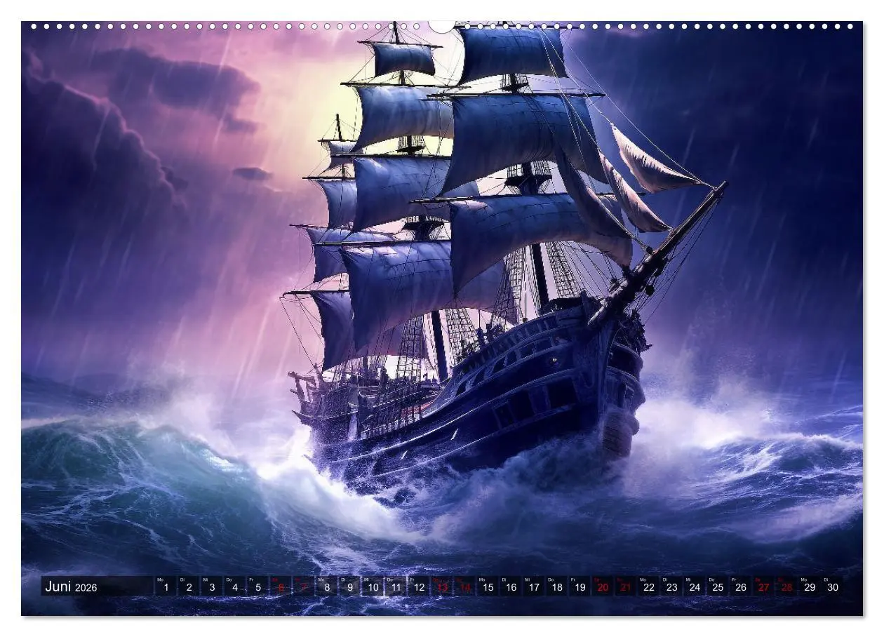 Bild: 9783457521571 | Stürme, Wellen und Piraten (Wandkalender 2026 DIN A2 quer),...