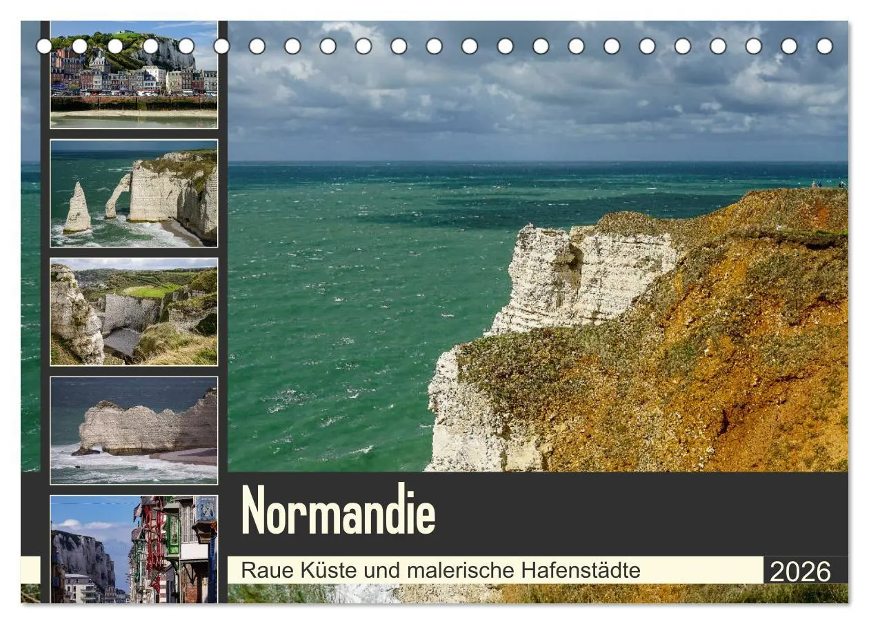 Cover: 9783457831571 | Normandie - Raue Küste und malerische Hafenstädte (Tischkalender...