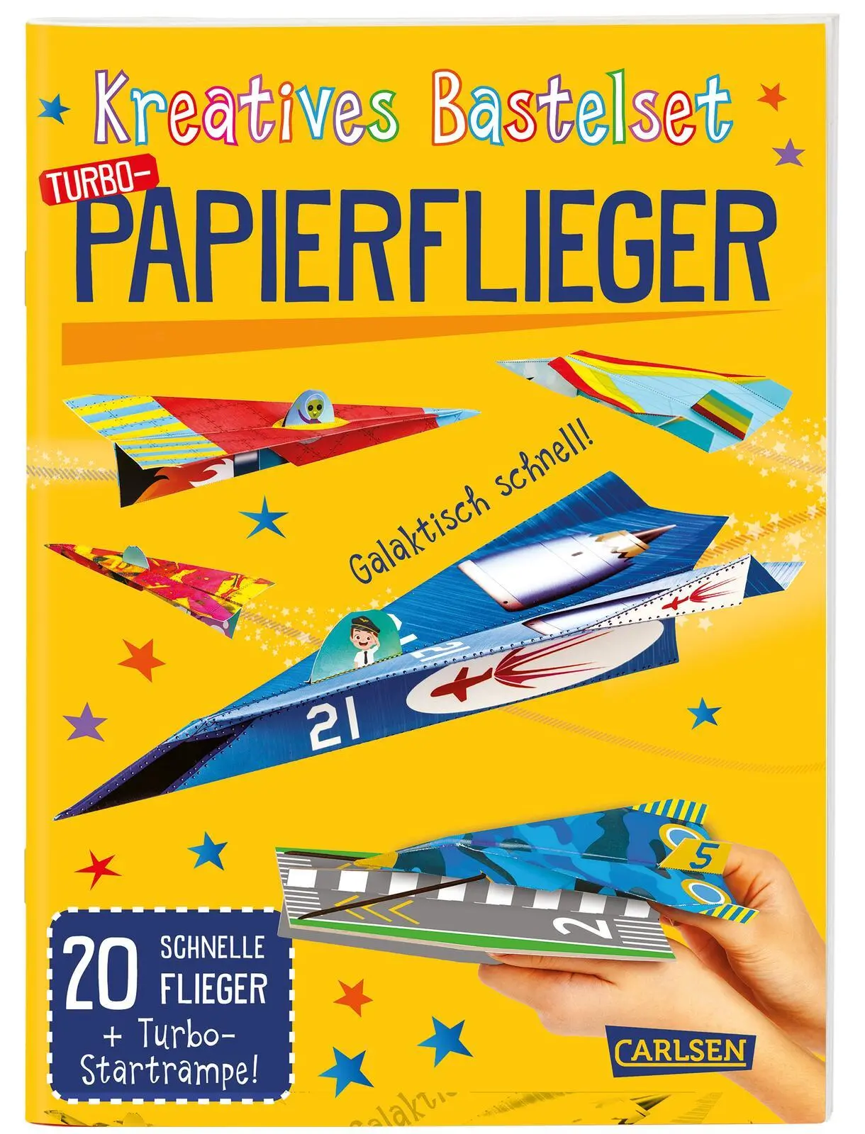 Cover: 9783551191571 | Bastelset für Kinder: Kreatives Bastelset: Turbo-Papierflieger | Buch