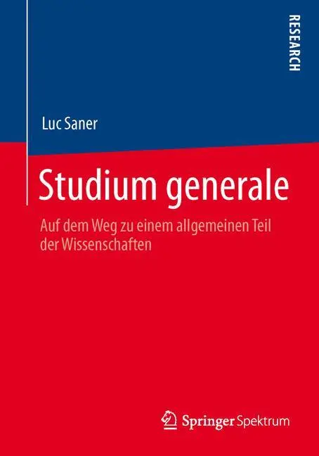 Cover: 9783658041571 | Studium generale | Luc Saner | Taschenbuch | Paperback | xv | Deutsch
