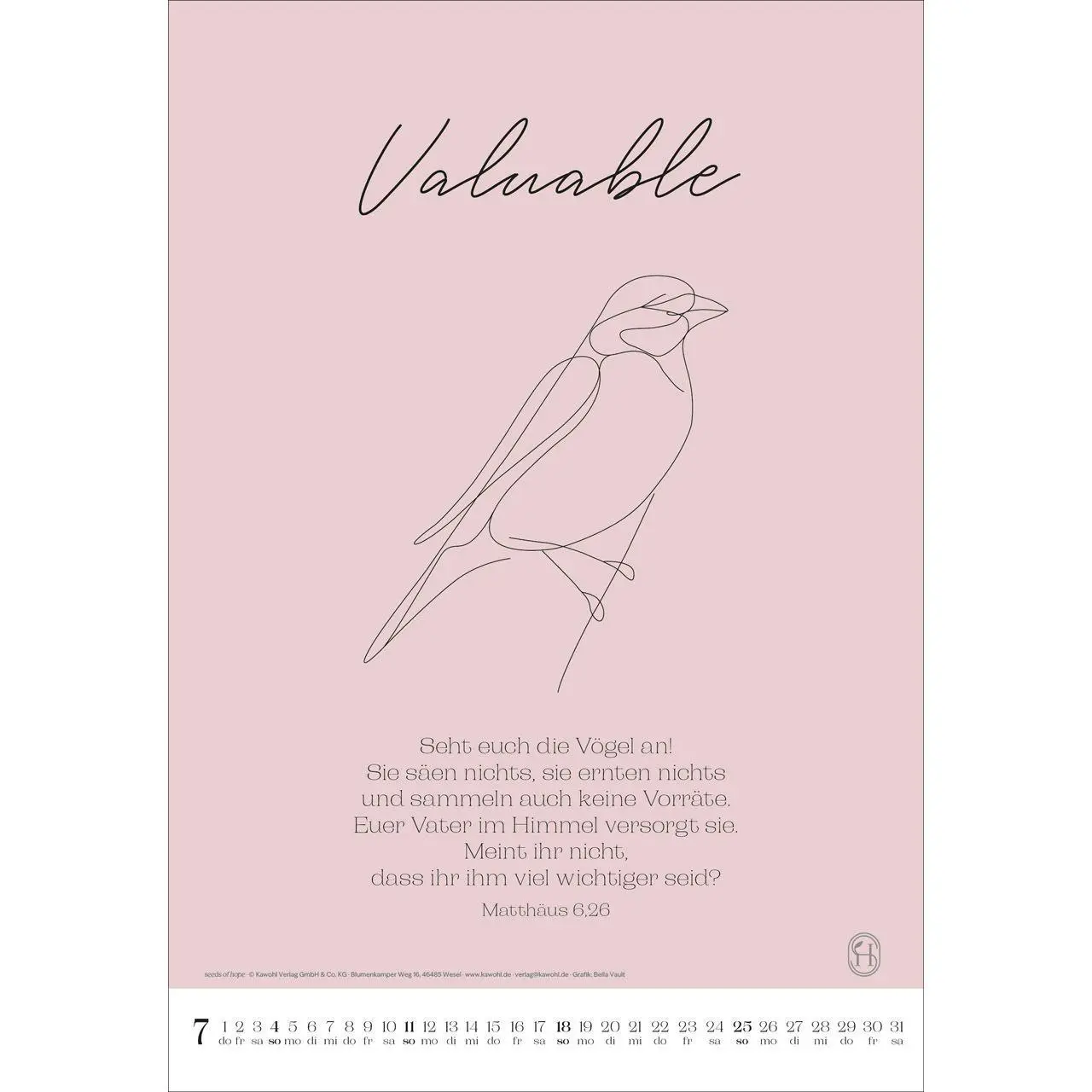 Bild: 9783754831571 | Wonderfully created 2027 | Kalender | 14 S. | Deutsch | 2027