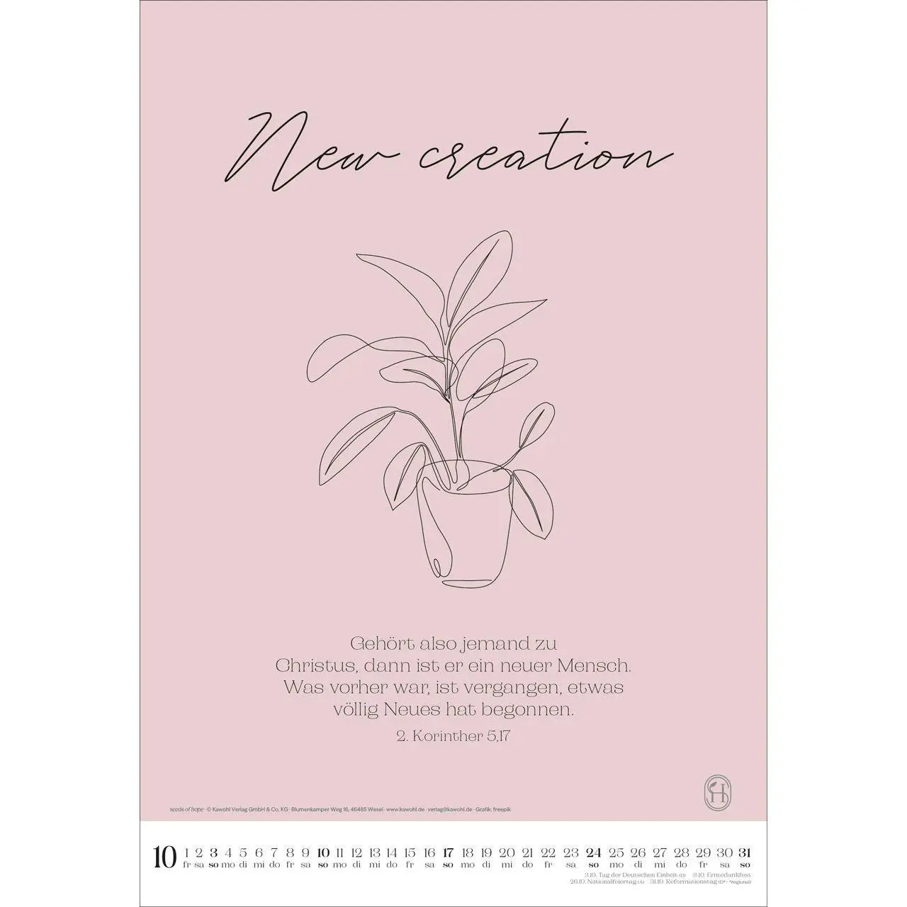 Bild: 9783754831571 | Wonderfully created 2027 | Kalender | 14 S. | Deutsch | 2027