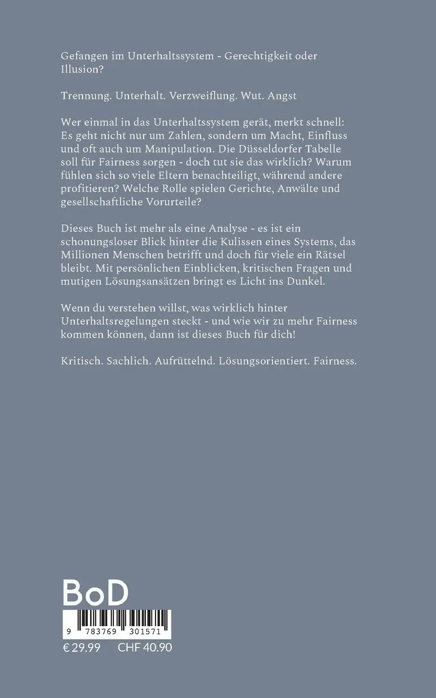 Rückseite: 9783769301571 | MoneyMaker Unterhalt - aus eigener Erfahrung! | Julian Lösch | Buch