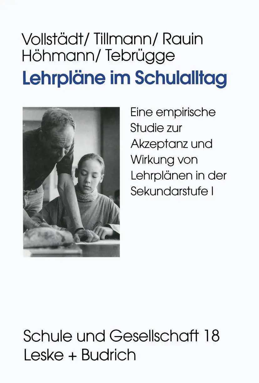 Cover: 9783810021571 | Lehrpläne im Schulalltag | Witlof Vollstädt (u. a.) | Taschenbuch