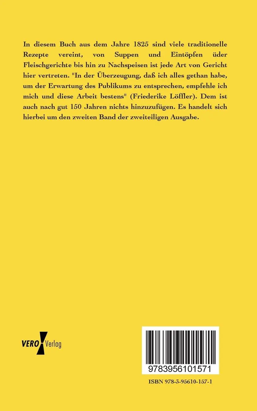 Rückseite: 9783956101571 | Ökonomisches Handbuch für Frauenzimmer | Friederike Löffler | Buch
