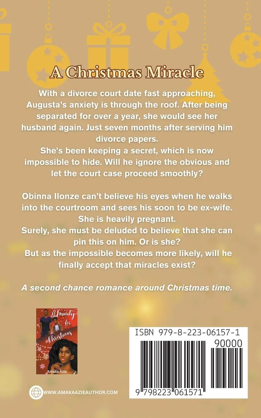 Rückseite: 9798223061571 | A Christmas Miracle | Amaka Azie | Taschenbuch | Englisch | 2023