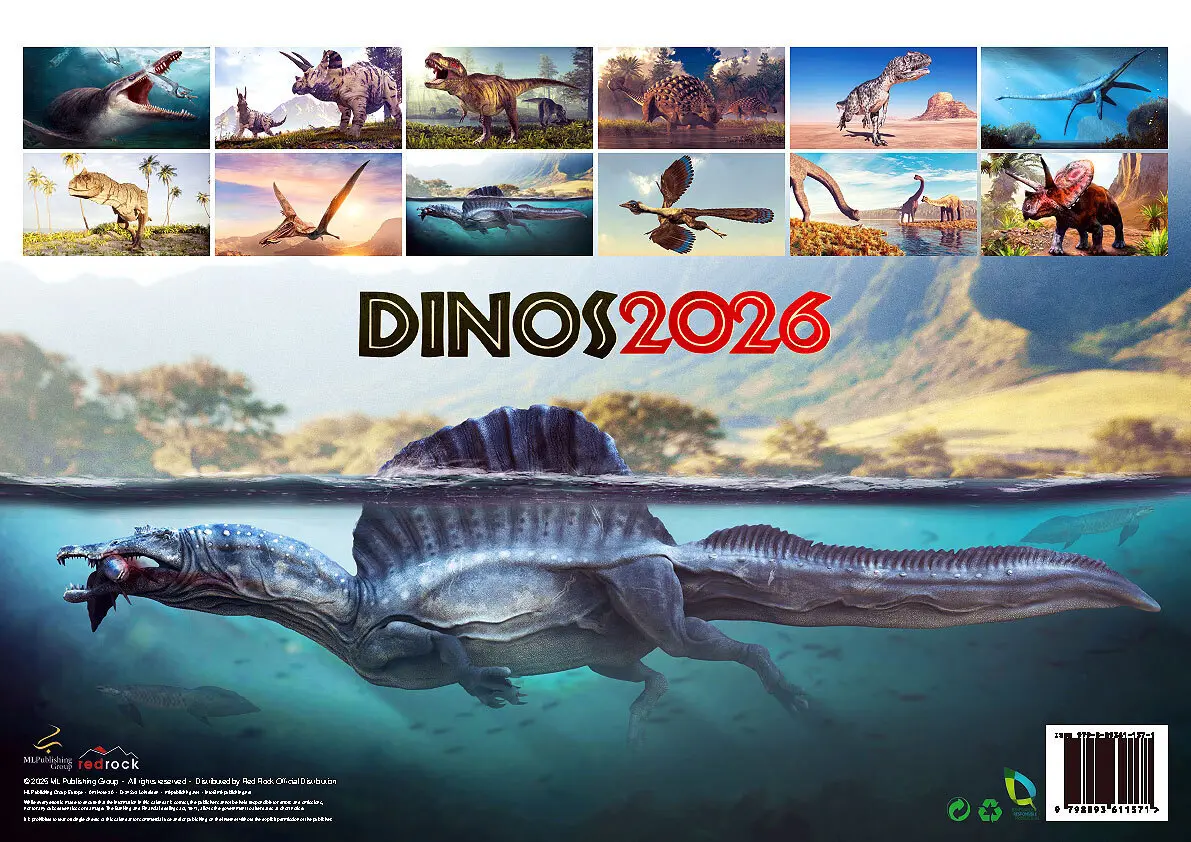 Bild: 9798893611571 | Dinos 2026: Dinosaurier Kalender | Kalender | 14 S. | Deutsch | 2026