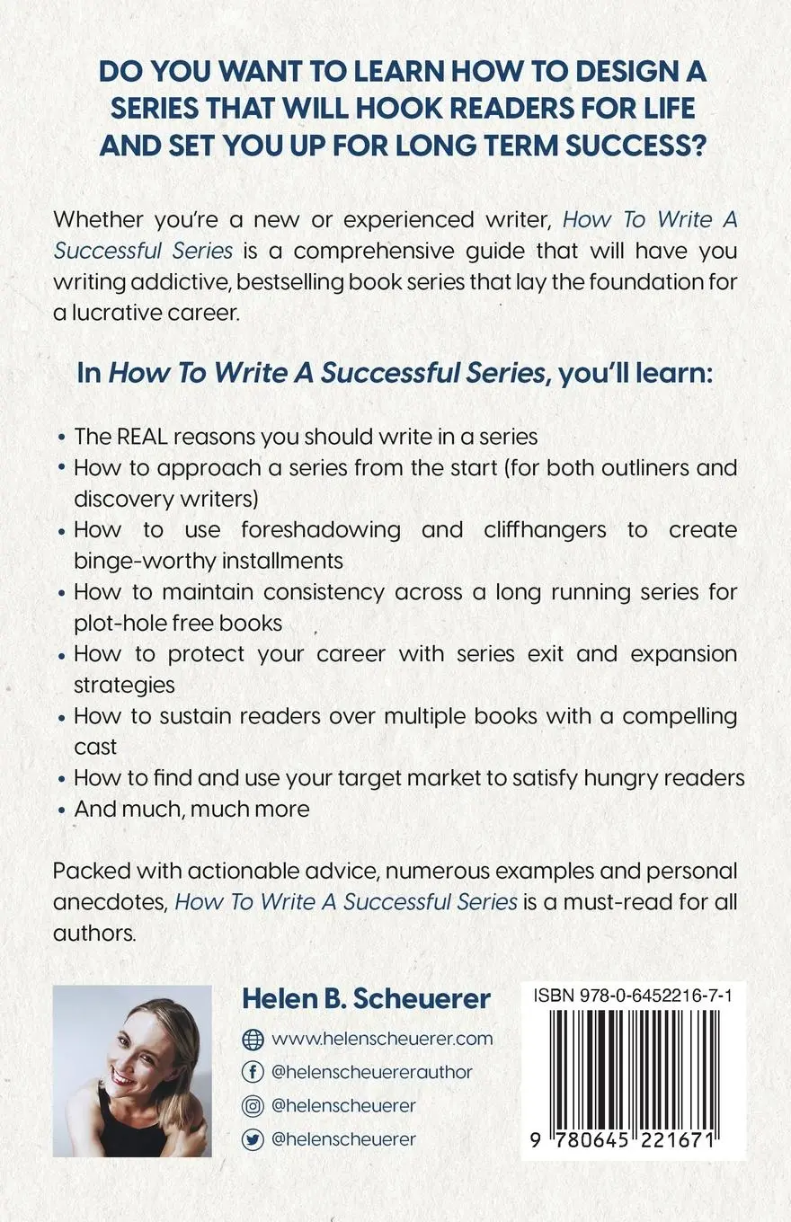 Rückseite: 9780645221671 | How To Write A Successful Series | Writing Strategies For Authors