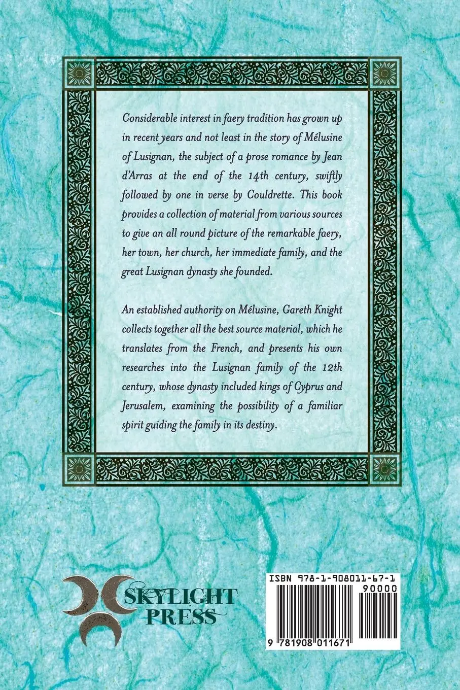 Rückseite: 9781908011671 | The Book of Melusine of Lusignan | In History, Legend and Romance
