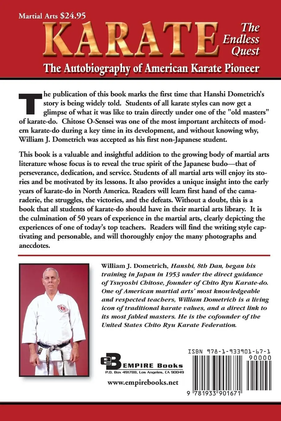 Rückseite: 9781933901671 | Karate | The Endless Quest | William J. Dometrich | Taschenbuch | 2006