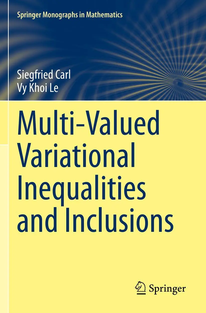 Cover: 9783030651671 | Multi-Valued Variational Inequalities and Inclusions | Le (u. a.)