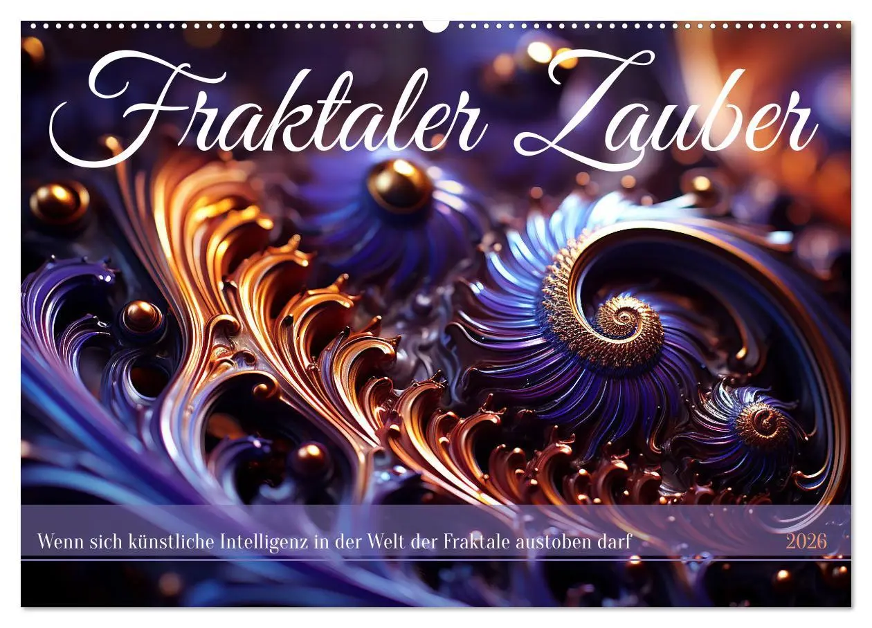 Cover: 9783457511671 | Fraktaler Zauber (Wandkalender 2026 DIN A2 quer), CALVENDO...