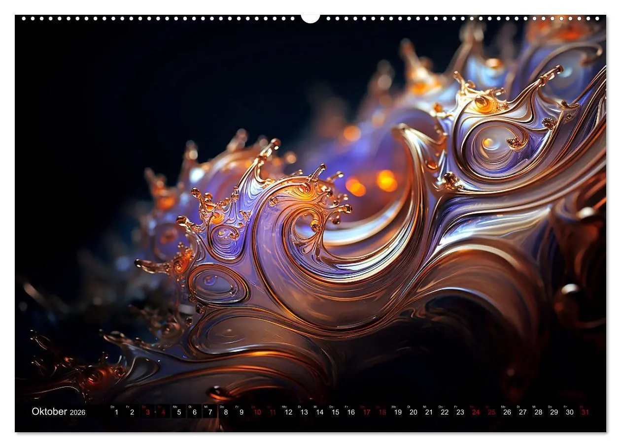 Bild: 9783457511671 | Fraktaler Zauber (Wandkalender 2026 DIN A2 quer), CALVENDO...