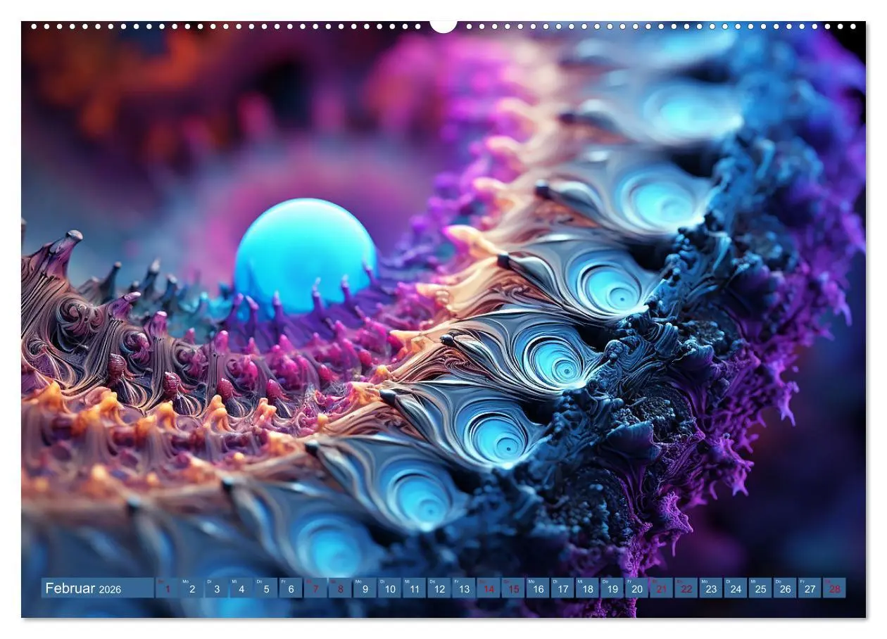 Bild: 9783457511671 | Fraktaler Zauber (Wandkalender 2026 DIN A2 quer), CALVENDO...