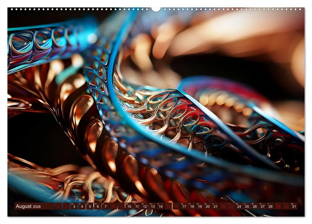 Bild: 9783457511671 | Fraktaler Zauber (Wandkalender 2026 DIN A2 quer), CALVENDO...