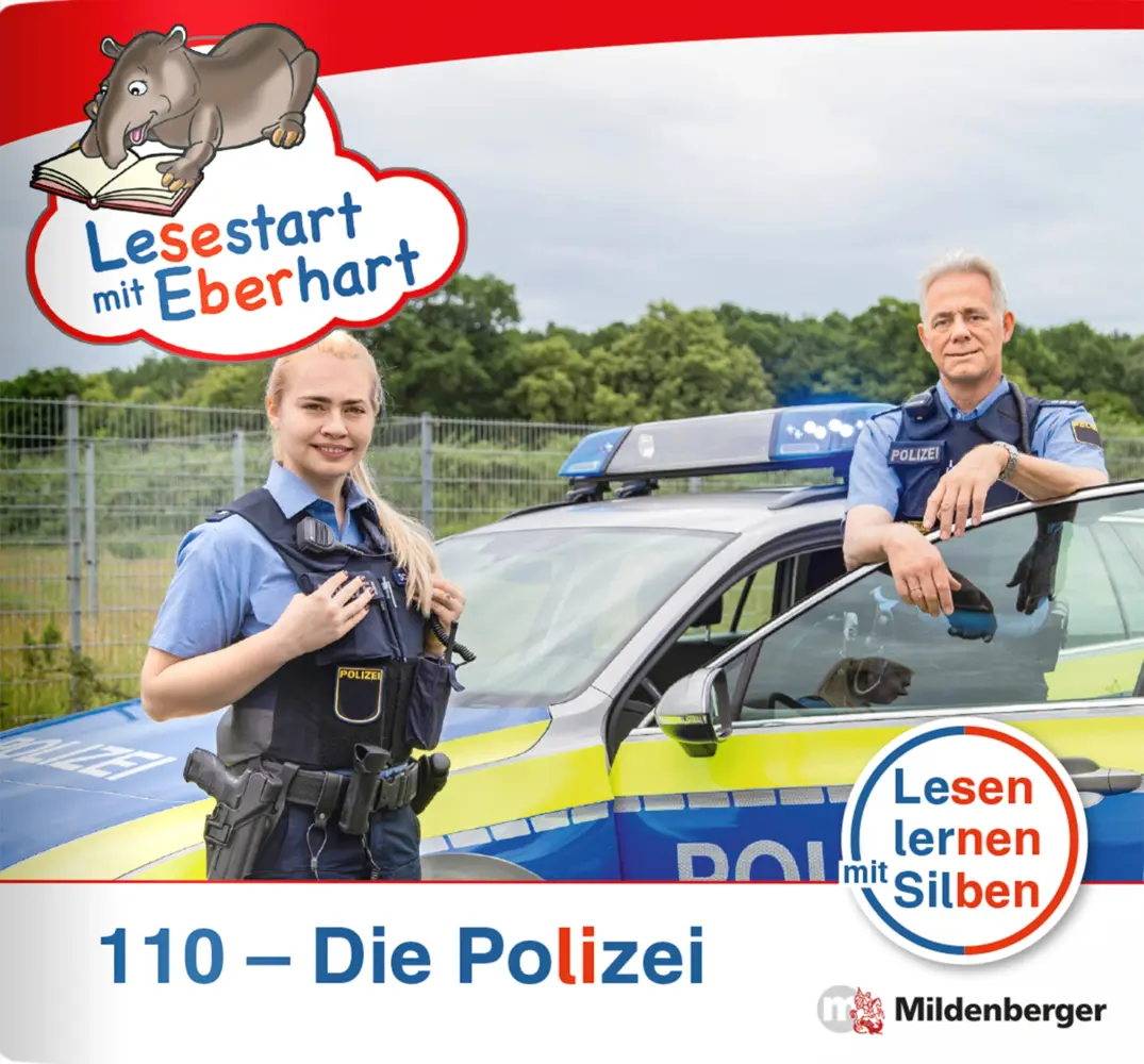 Cover: 9783619041671 | Lesestart mit Eberhart: 110 - Die Polizei | Stefanie Drecktrah (u. a.)