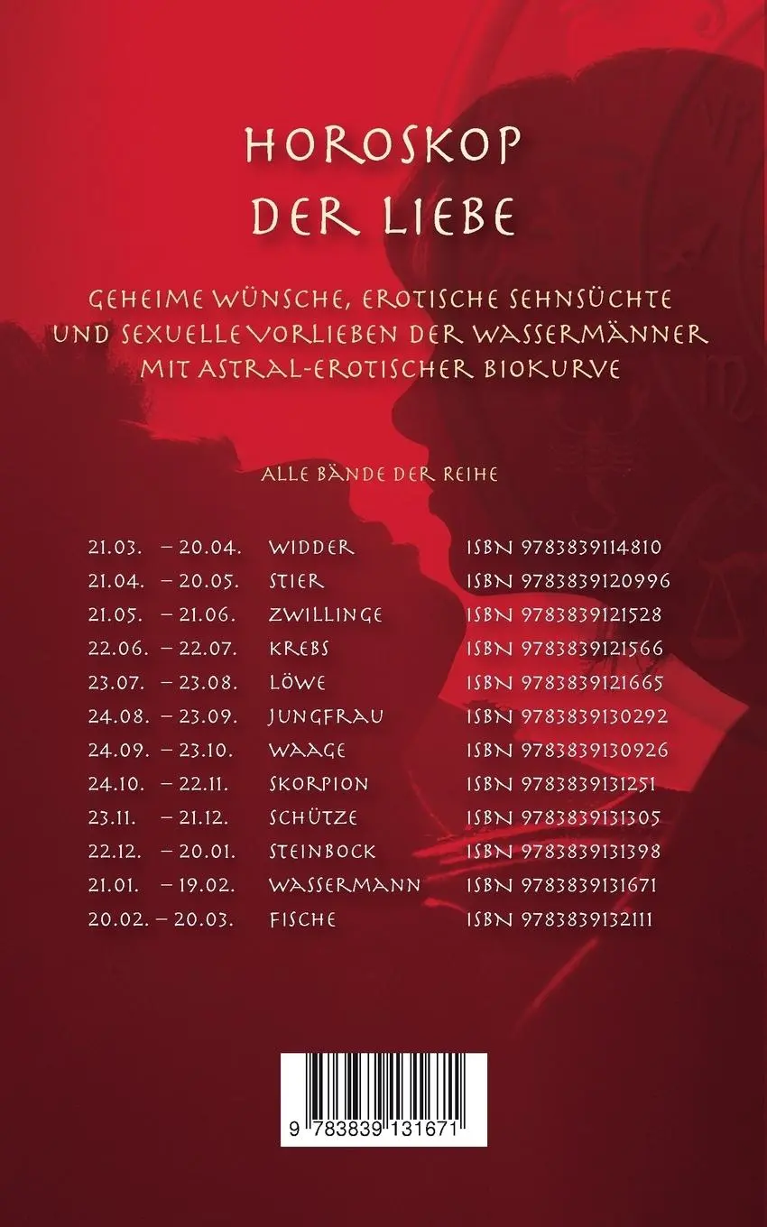 Rückseite: 9783839131671 | Horoskop der Liebe - Sternzeichen Wassermann | Lea Aubert | Buch