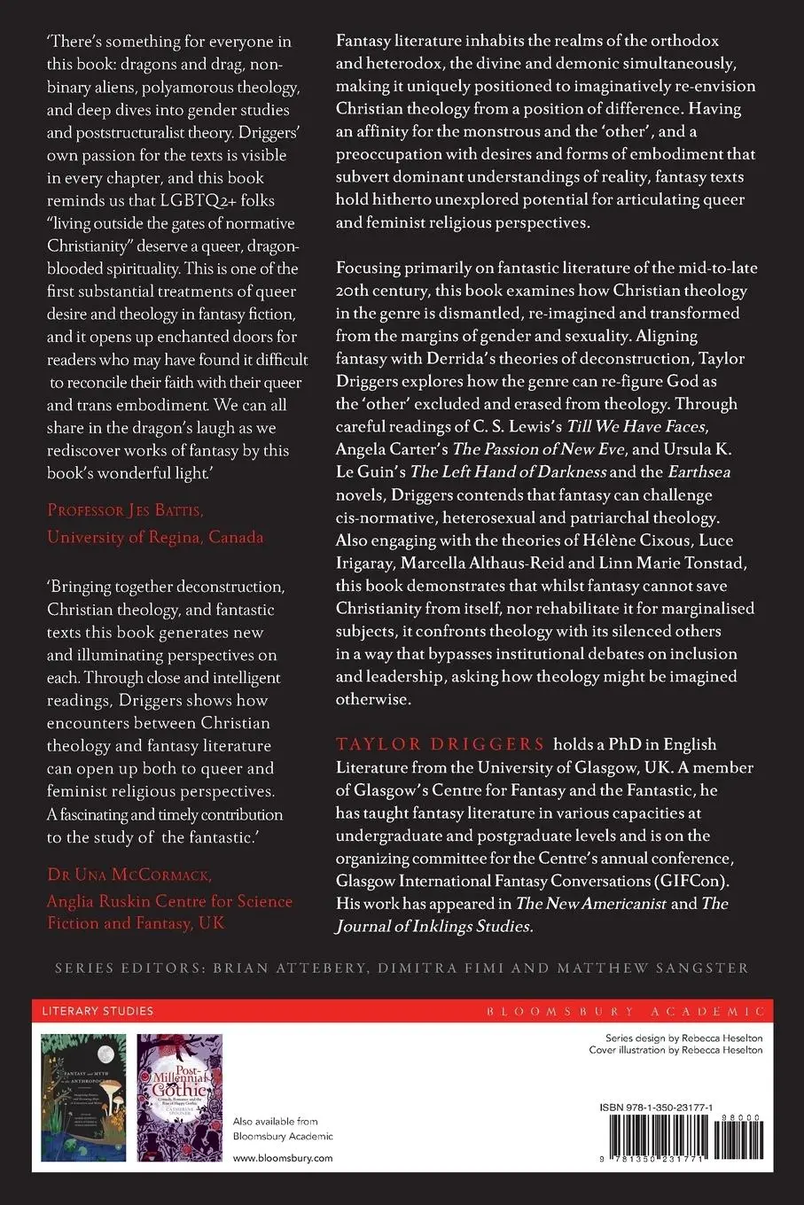 Rückseite: 9781350231771 | Queering Faith in Fantasy Literature | Taylor Driggers | Taschenbuch
