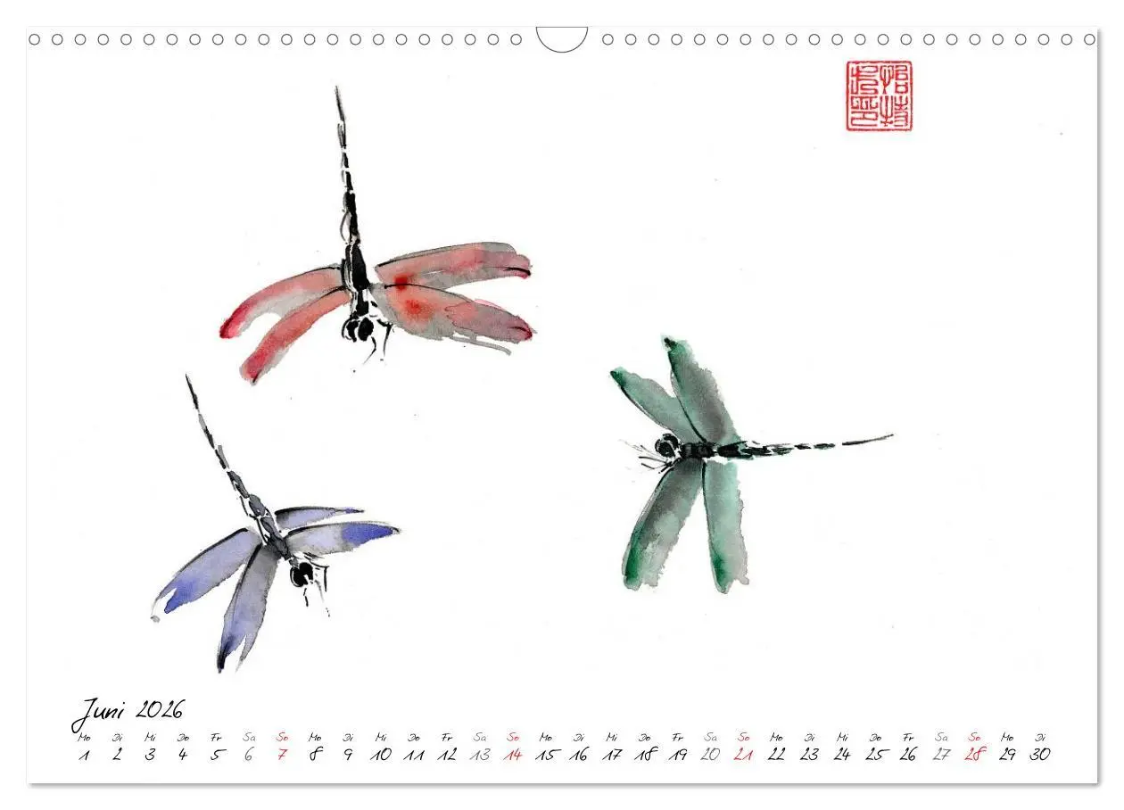 Bild: 9783516071771 | Asiatische Tuschmalerei (Wandkalender 2026 DIN A3 quer), CALVENDO...