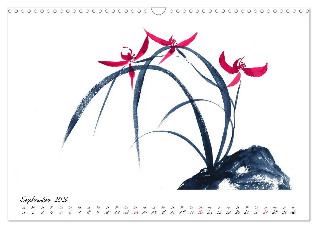 Bild: 9783516071771 | Asiatische Tuschmalerei (Wandkalender 2026 DIN A3 quer), CALVENDO...