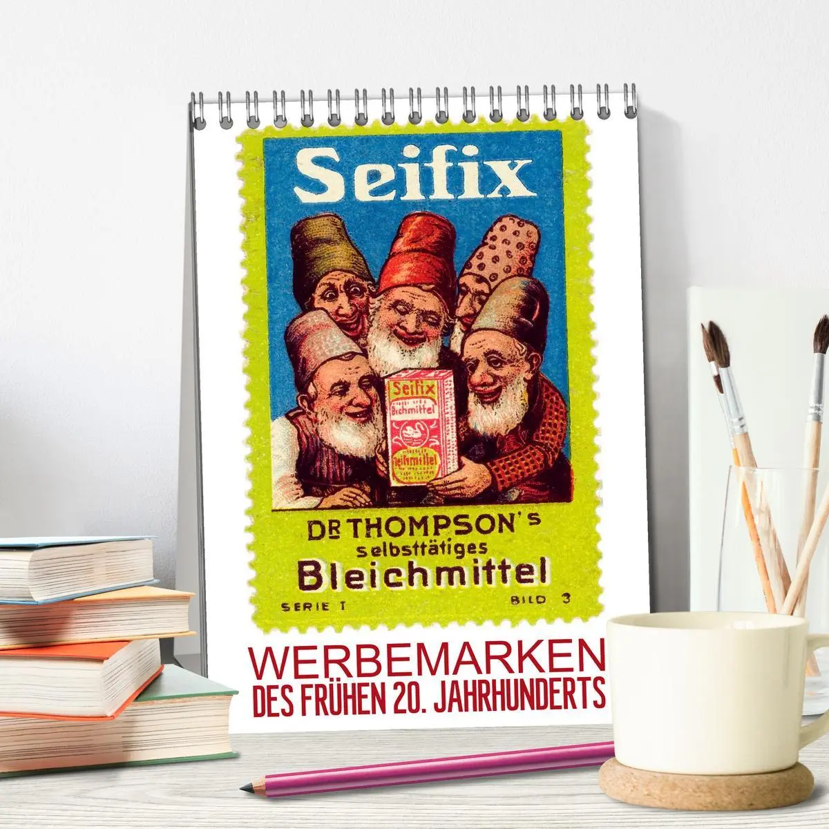 Bild: 9783516451771 | Werbemarken des frühen 20. Jahrhunderts (Tischkalender 2026 DIN A5...