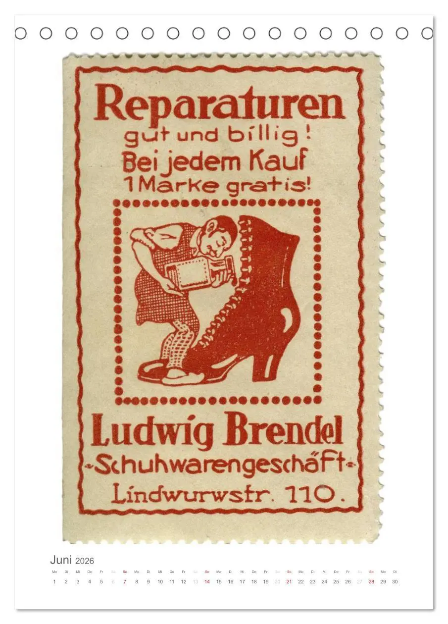 Bild: 9783516451771 | Werbemarken des frühen 20. Jahrhunderts (Tischkalender 2026 DIN A5...