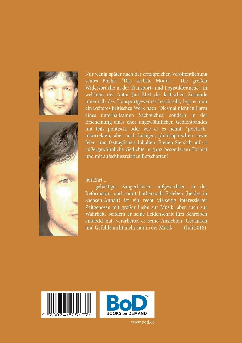 Rückseite: 9783741251771 | Poetisch inkorrekt | Gereimtes für Feier-, Fest- und Bundestage | Ehrt