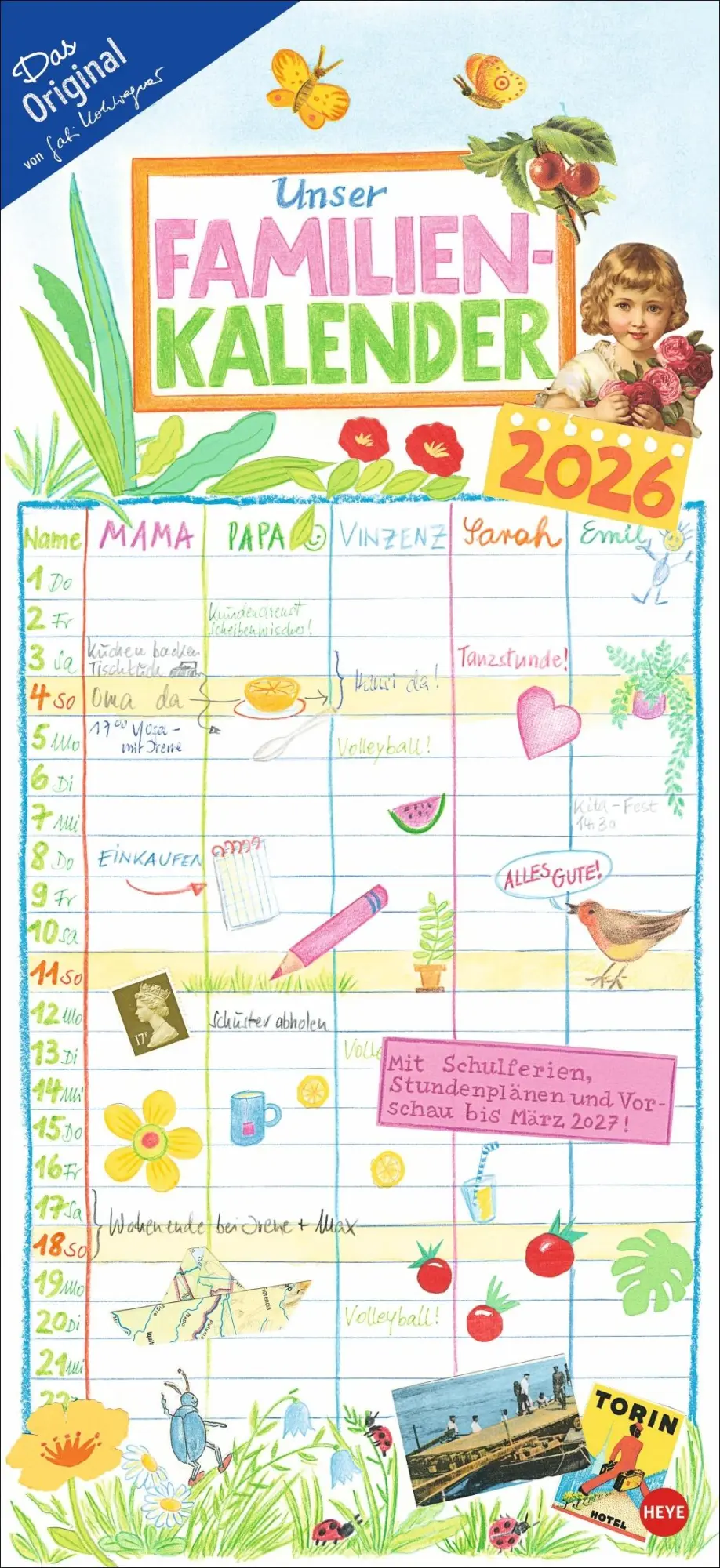 Cover: 9783756411771 | Gabi Kohwagner Unser Familienkalender 2026 | Gabi Kohwagner | Kalender