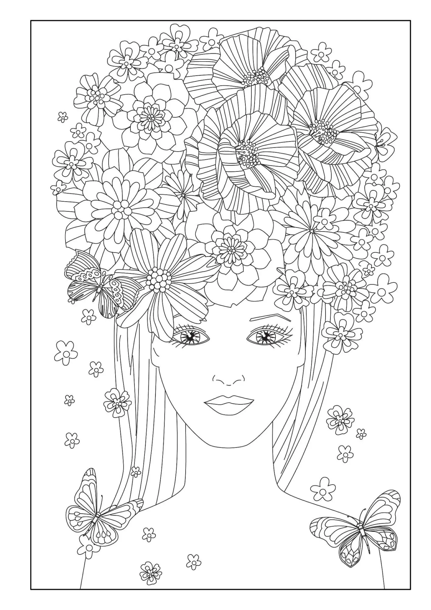 Bild: 9783986571771 | Malbuch für Mädchen ab 10 Jahren - Beauty &amp; Nature - mit 52...