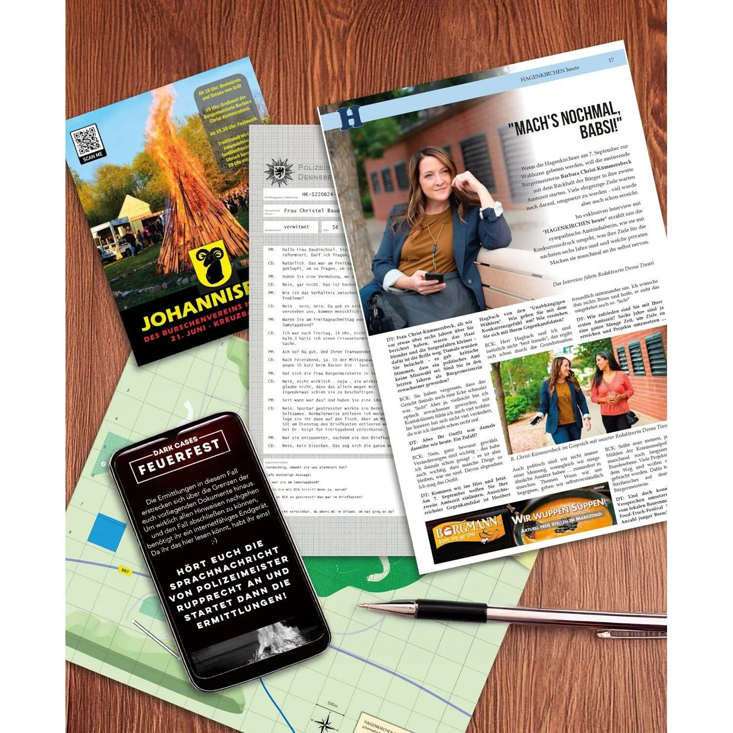 Bild: 4260220581871 | Dark Cases - Feuerfest | Kooperatives Krimispiel für clevere Ermittler