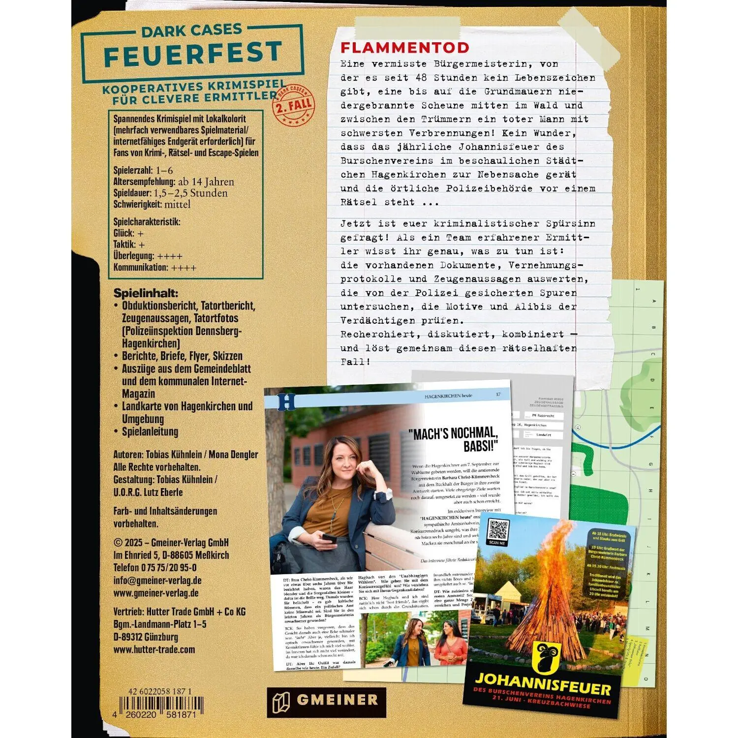 Bild: 4260220581871 | Dark Cases - Feuerfest | Kooperatives Krimispiel für clevere Ermittler