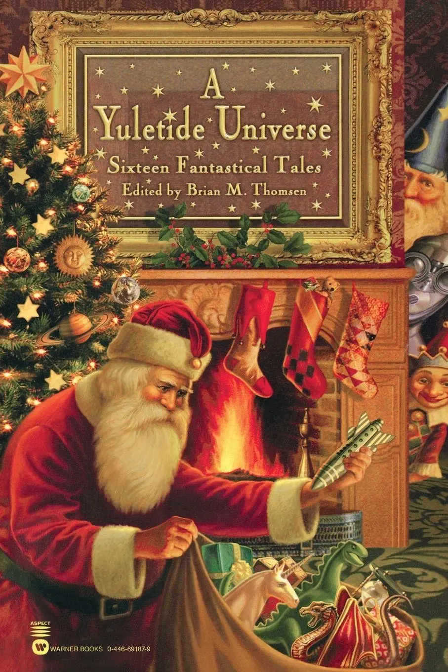 Cover: 9780446691871 | A Yuletide Universe | Sixteen Fantastical Tales | Brian M. Thomsen