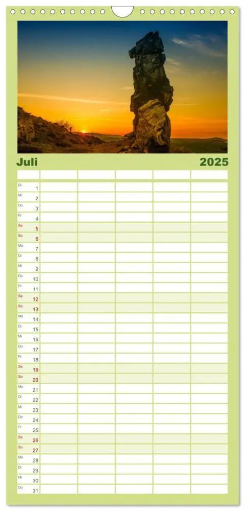 Bild: 9783457111871 | Familienplaner 2025 - Der Harz einfach magisch mit 5 Spalten...