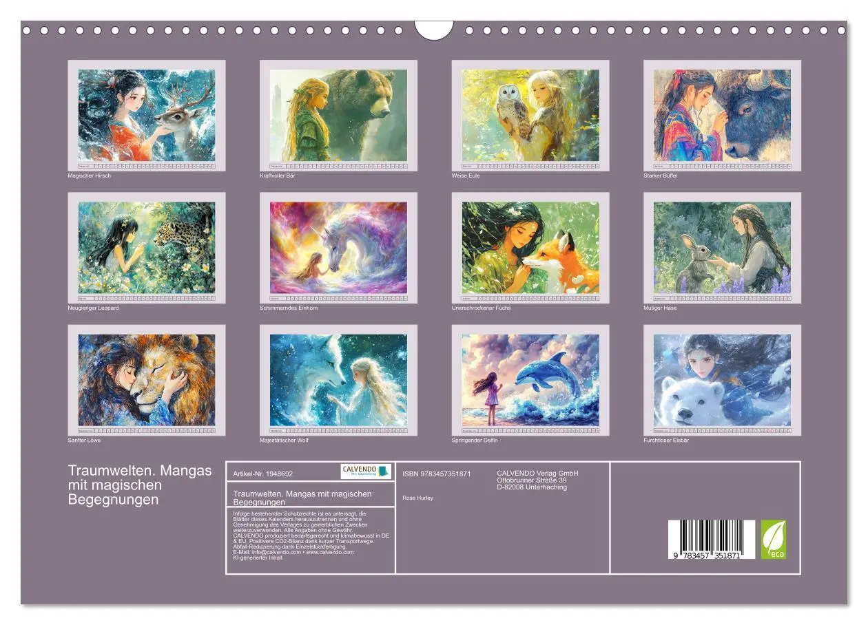 Bild: 9783457351871 | Traumwelten. Mangas mit magischen Begegnungen (Wandkalender 2026...