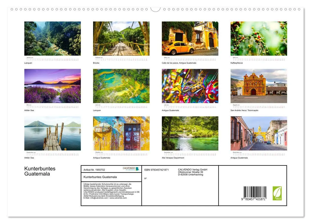Bild: 9783457421871 | Kunterbuntes Guatemala (hochwertiger Premium Wandkalender 2026 DIN...