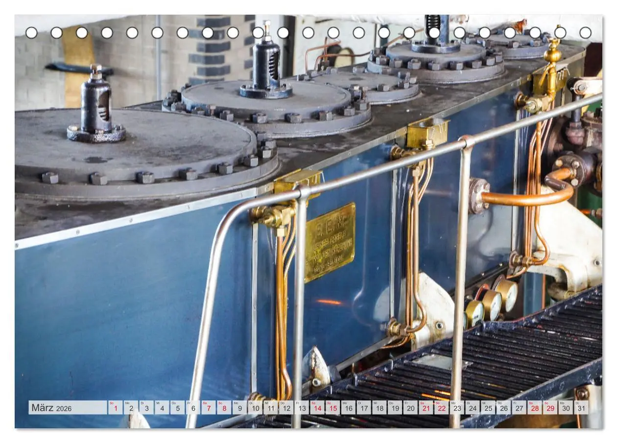 Bild: 9783457661871 | Dampfmaschinen - Technik (Tischkalender 2026 DIN A5 quer), CALVENDO...