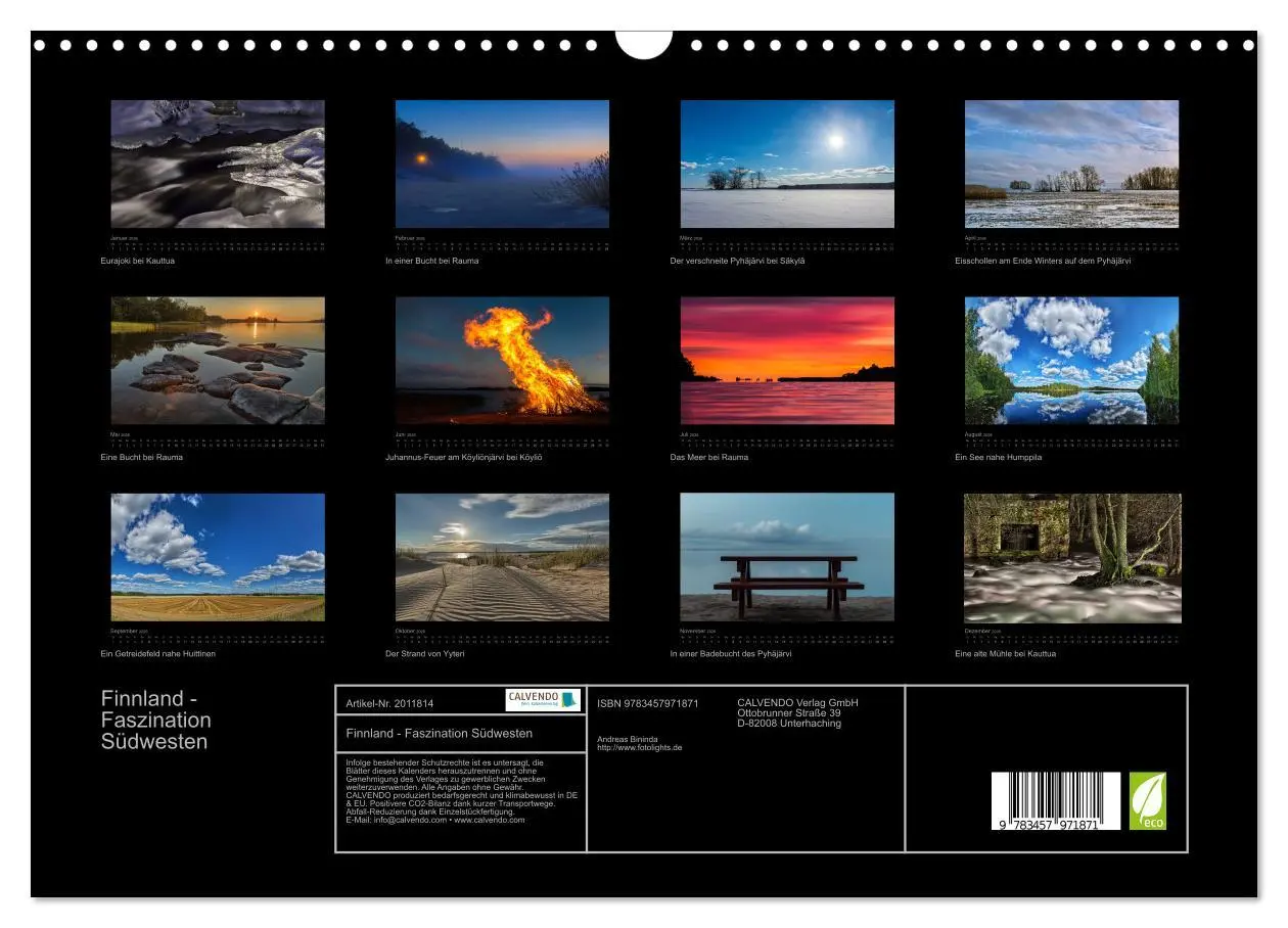 Bild: 9783457971871 | Finnland - Faszination Südwesten (Wandkalender 2026 DIN A3 quer),...