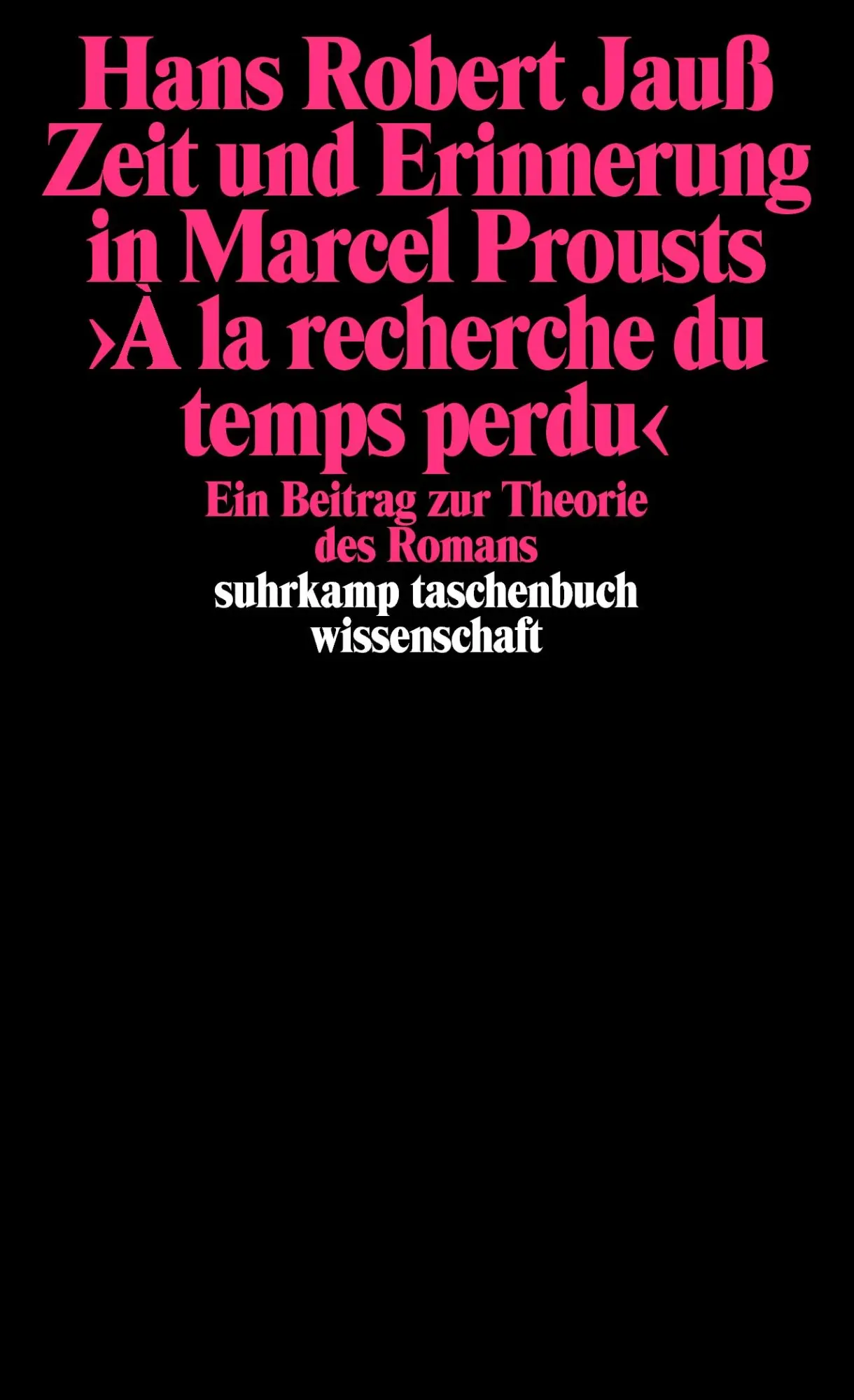 Cover: 9783518281871 | Zeit und Erinnerung in Marcel Prousts 'A la recherche du temps perdu'