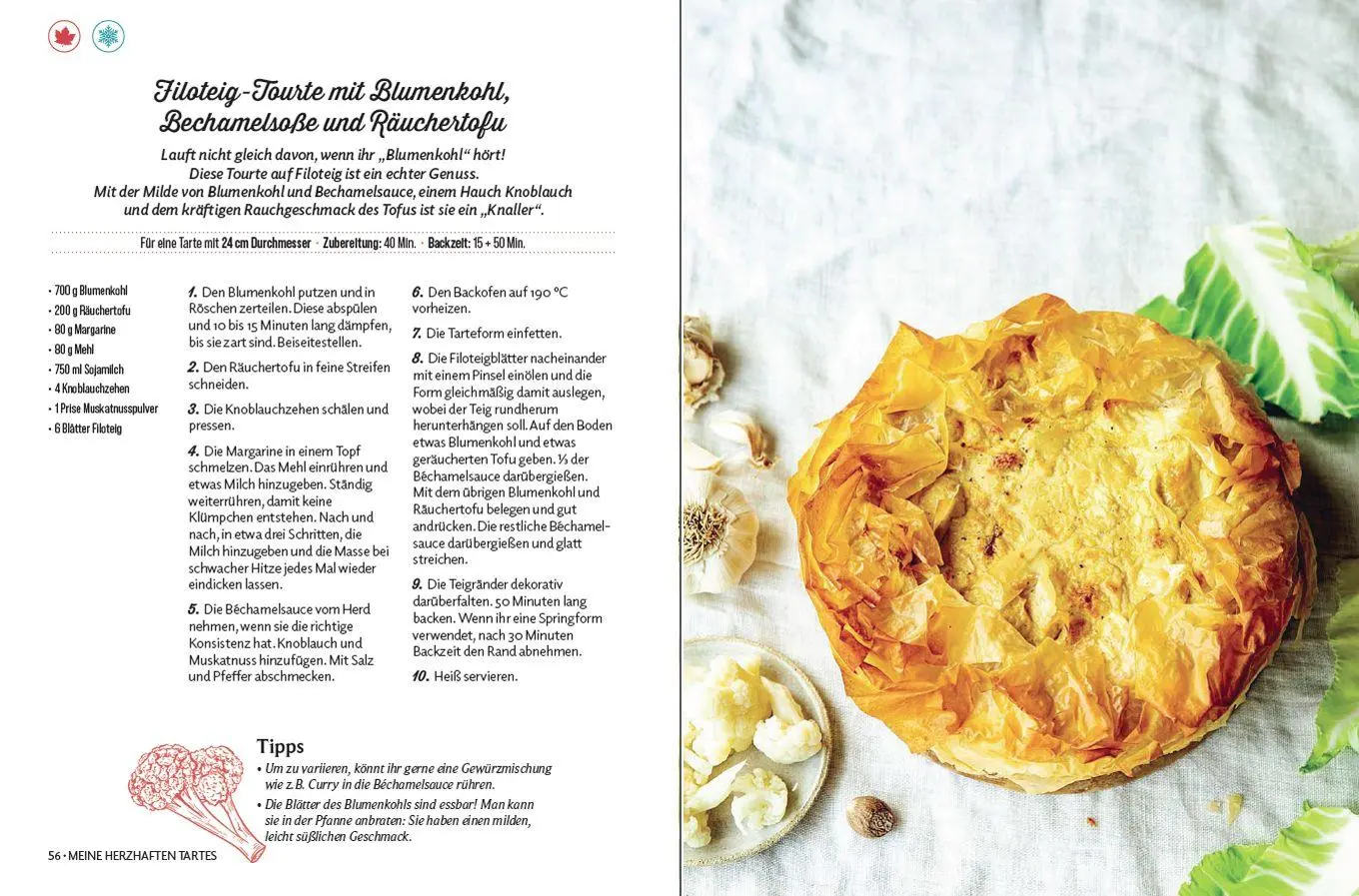 Bild: 9783799521871 | Vegane Quiches und Tartes | Herzhaft und Süß | Vanessa Fouquet | Buch