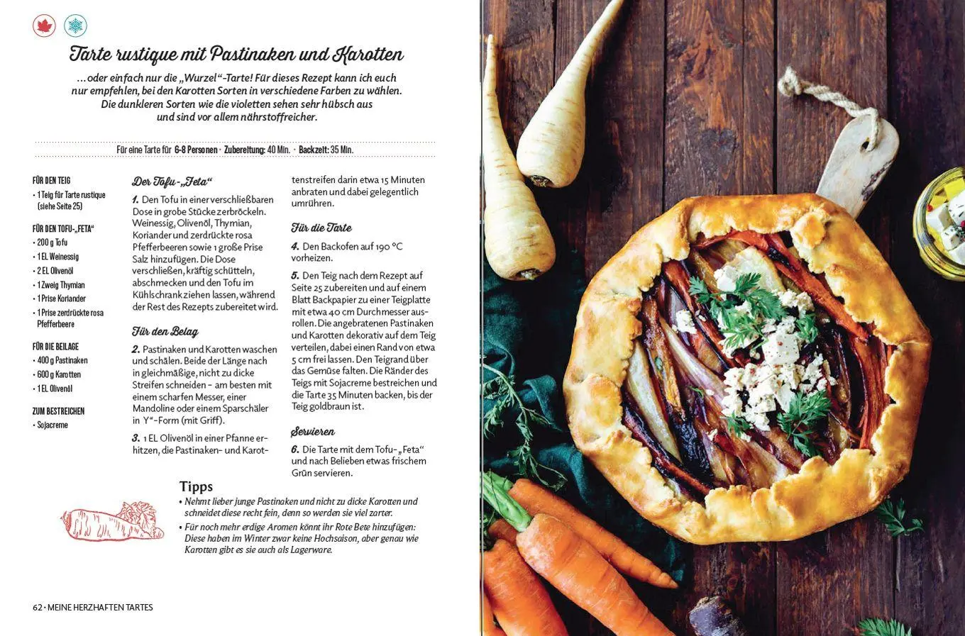 Bild: 9783799521871 | Vegane Quiches und Tartes | Herzhaft und Süß | Vanessa Fouquet | Buch
