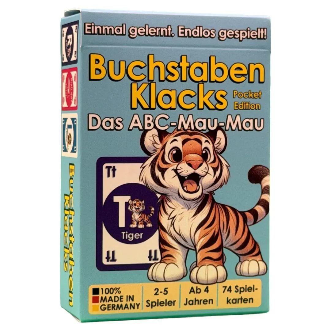 Cover: 745314131971 | Buchstaben Klacks Pocket (Tiger) | Arne Hardt (u. a.) | Spiel | 2026