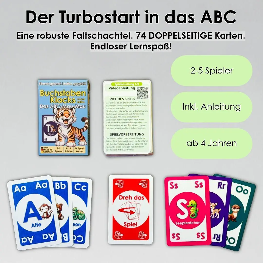 Bild: 745314131971 | Buchstaben Klacks Pocket (Tiger) | Arne Hardt (u. a.) | Spiel | 2026