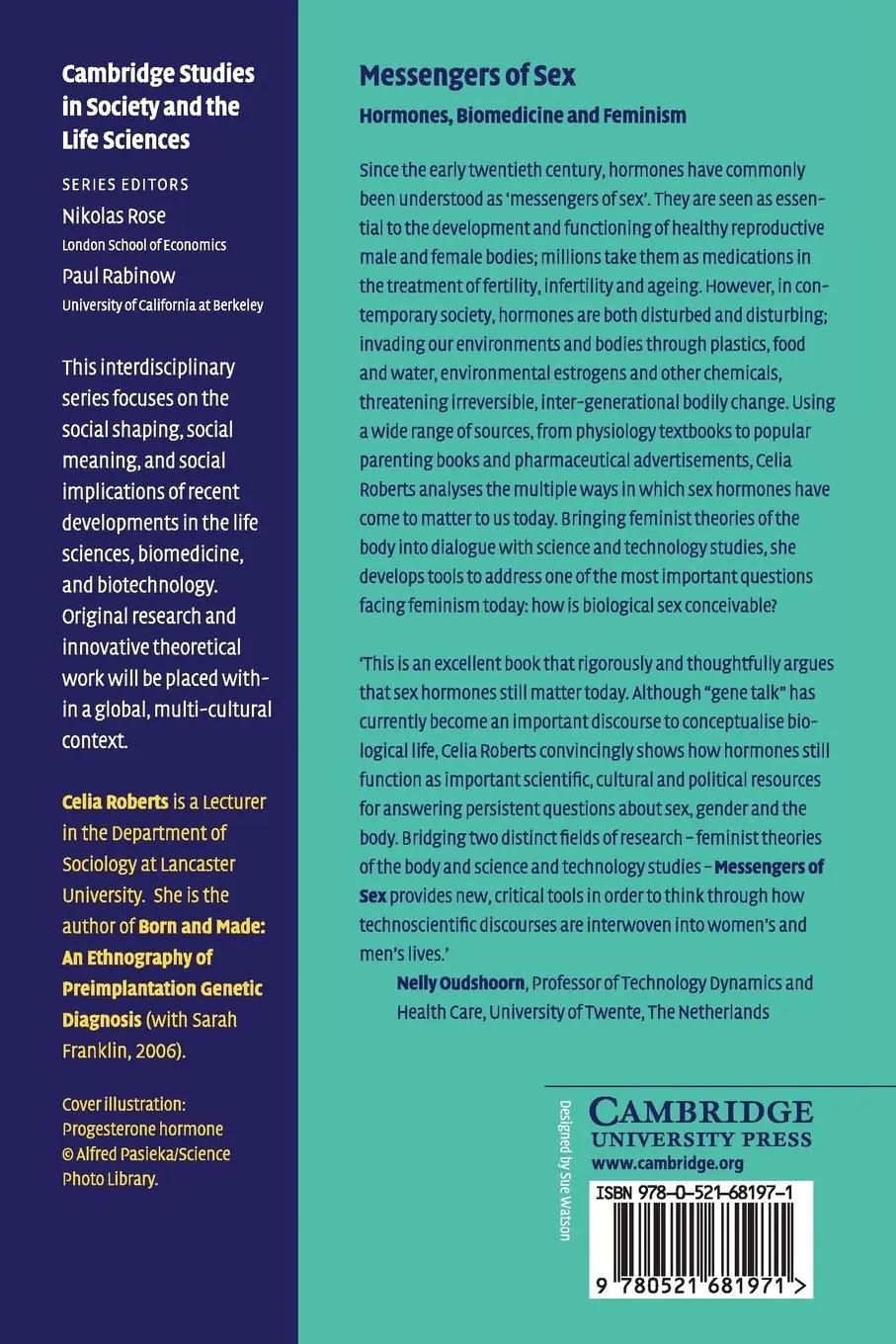Rückseite: 9780521681971 | Messengers of Sex | Celia Roberts | Taschenbuch | Englisch | 2016