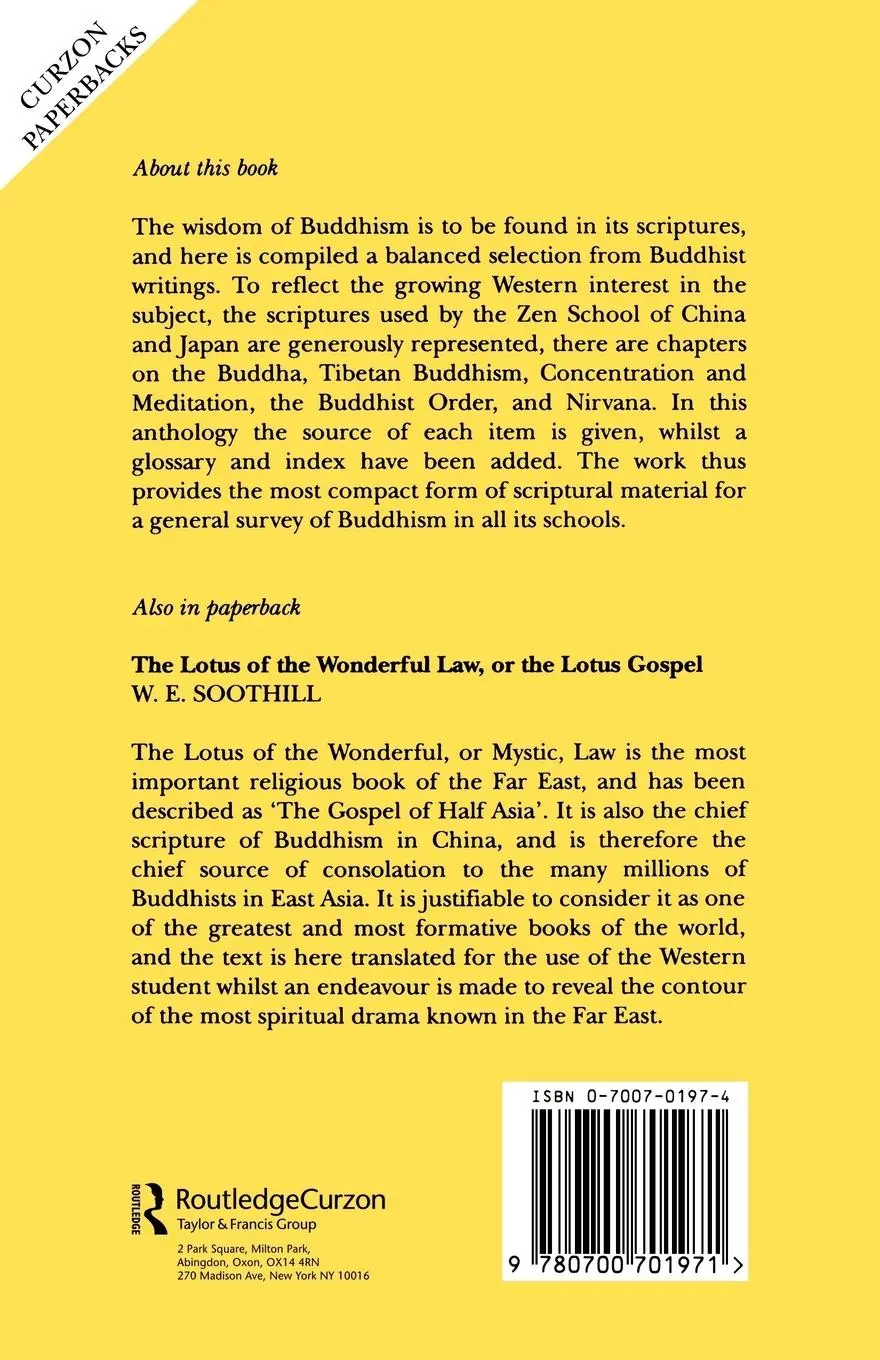 Rückseite: 9780700701971 | The Wisdom of Buddhism | Christmas Humphreys | Taschenbuch | Englisch