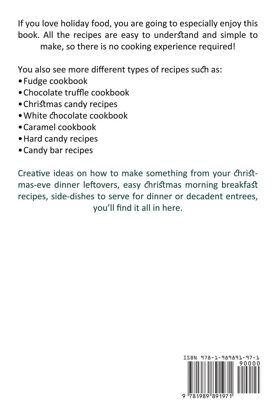 Rückseite: 9781989891971 | Christmas Recipes | Brian Anderson | Taschenbuch | Englisch | 2020