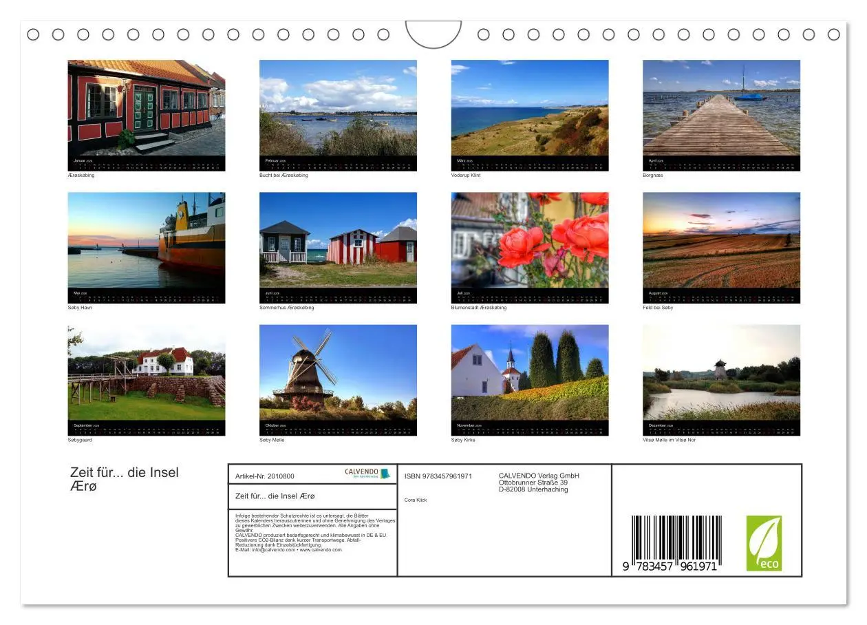Bild: 9783457961971 | Zeit für... die Insel Ærø (Wandkalender 2026 DIN A4 quer), CALVENDO...