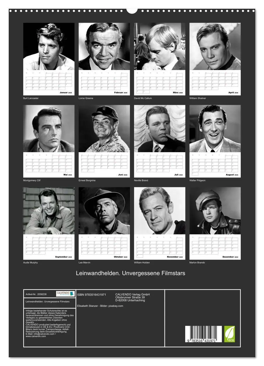 Bild: 9783516431971 | Leinwandhelden. Unvergessene Filmstars (hochwertiger Premium...