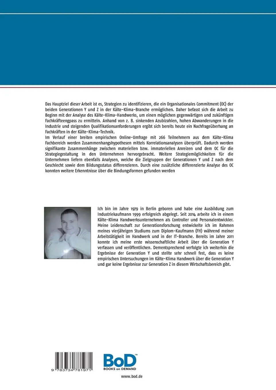 Rückseite: 9783734781971 | Generation Y und Z : Analyse ausgewählter Instrumente zur...