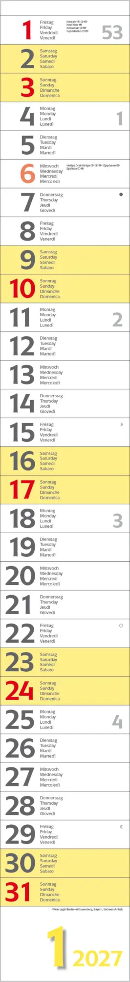 Bild: 9783819301971 | Super Long 2027 | Verlag Korsch | Kalender | Spiralbindung | 13 S.